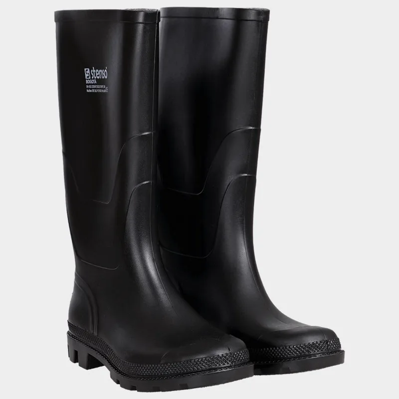 Stenso Αντιολισθητικές Unisex Γαλότσες Εργασίας Γονάτου Μαύρες