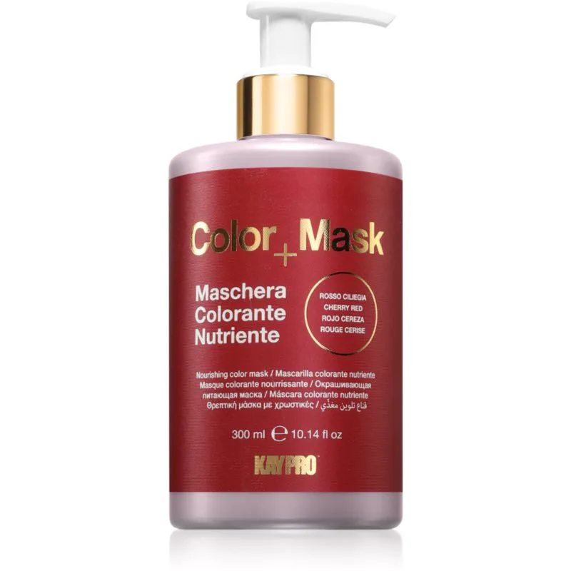 Kaypro Color Mask Nourishing Color Mask Μάσκα με τεχνολογία bonding color απόχρωση Cherry Red 300 ml