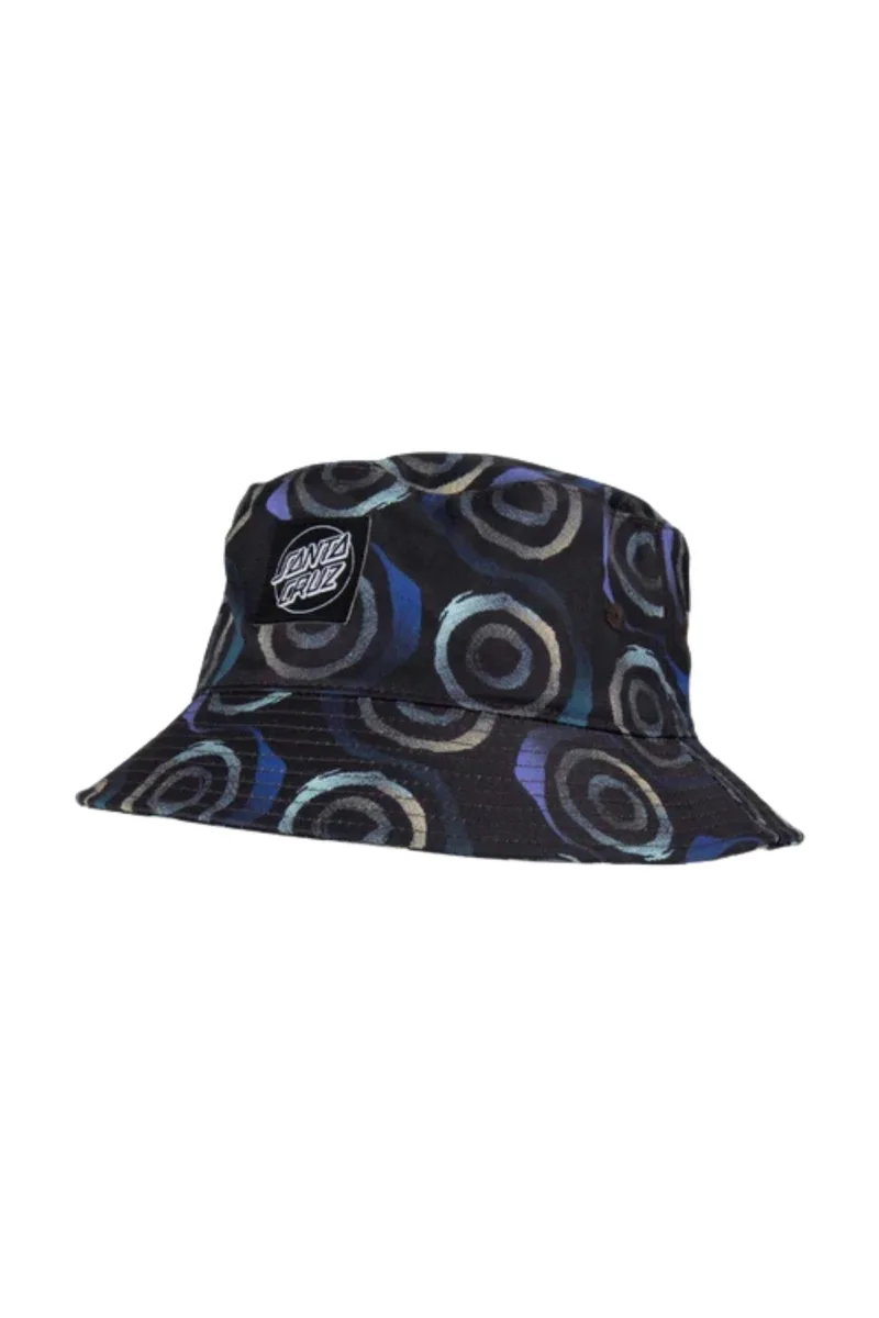 SANTA CRUZ Unisex Καπέλα Vertigo Haze Bucket Hat - Μαύρο-SCA-HAT-0064-BLACK