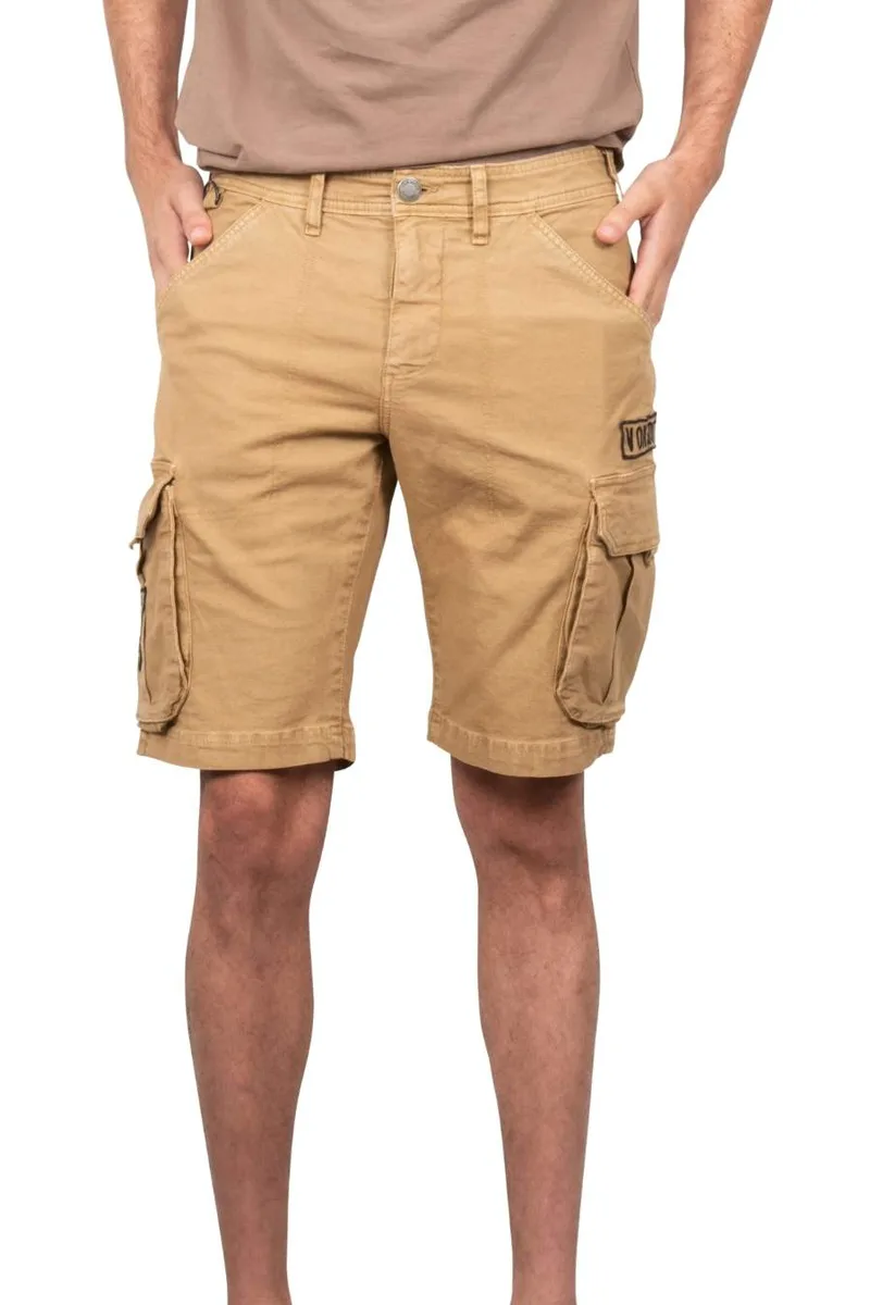 VON DUTCH Αντρικη Βερμουδα VD/1/BER/CARGO/CA - ΜΠΕΖ-VD/1/BER/CARGO/CA-BEIGE