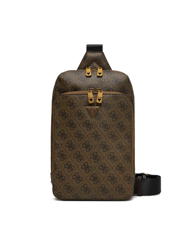 Guess Τσαντάκι Ώμου Milano Crossover HMMILOP5226-COF Καφέ