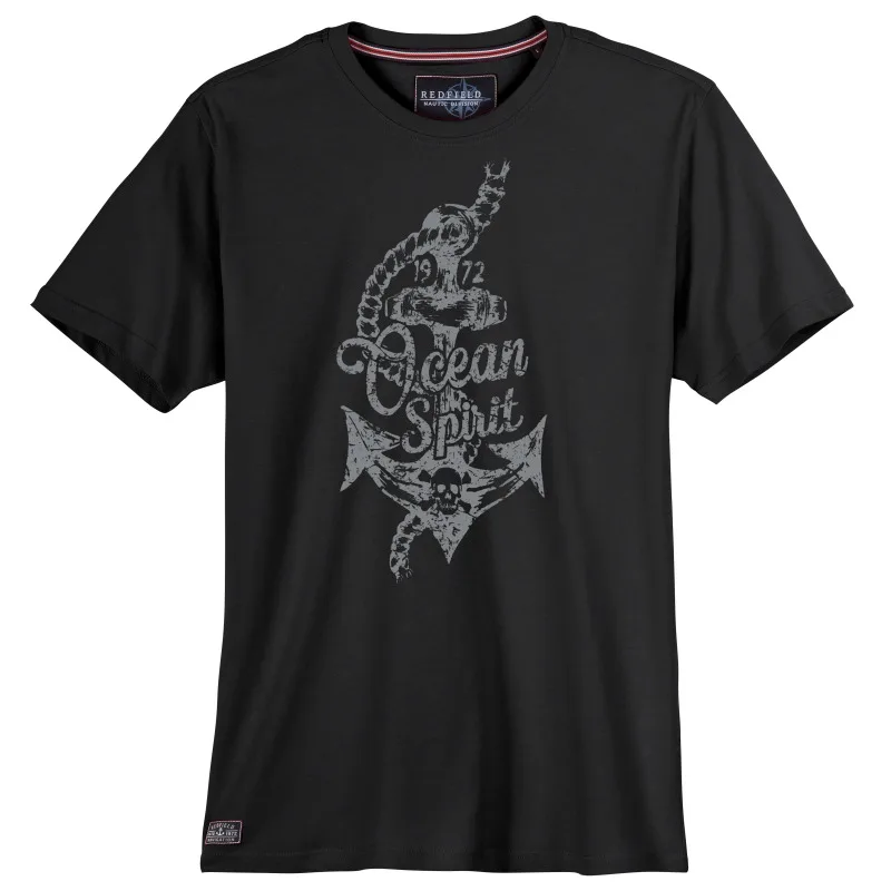 King size t-shirt μακό pennie "Ocean Spirit",της Redfield - Black Rock