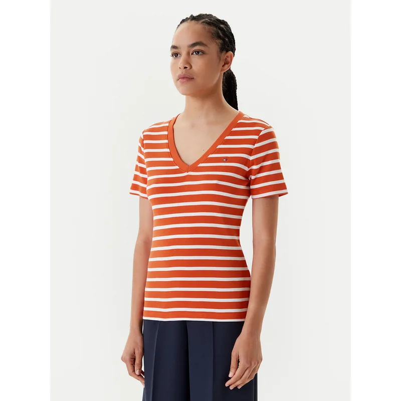 Tommy Hilfiger T-Shirt New Cody WW0WW40584 Πορτοκαλί Slim Fit