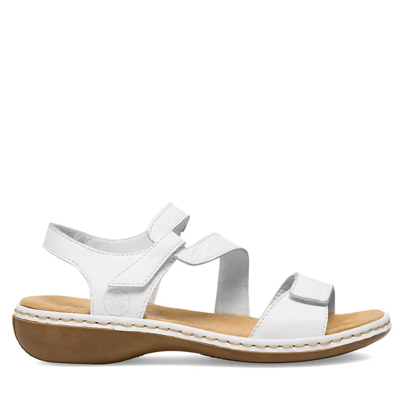 Σανδάλια Rieker 659C7-80 Λευκό