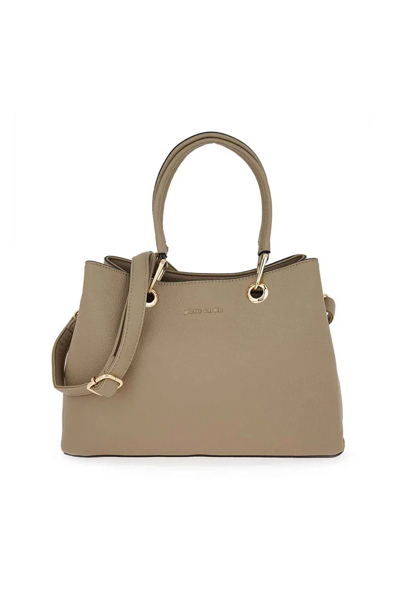 Pierre Cardin γυναικεία τσάντα ώμου μονόχρωμη - W69606779541 Taupe