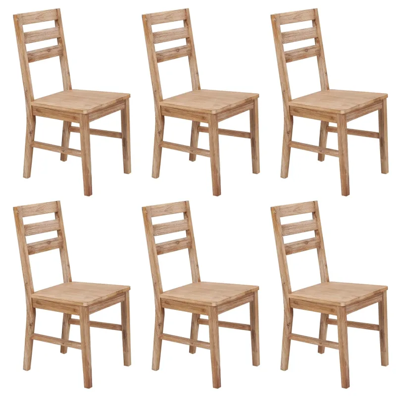 vidaXL Καρέκλες Τραπεζαρίας 6 Τεμ. από Μασίφ Ξύλο Ακακίας