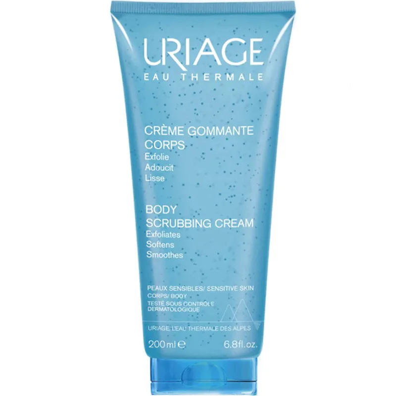 Uriage Body Scrubbing Cream Κρέμα Απολέπισης Σώματος, Ιδανική για Ευαίσθητη Επιδερμίδα 200ml