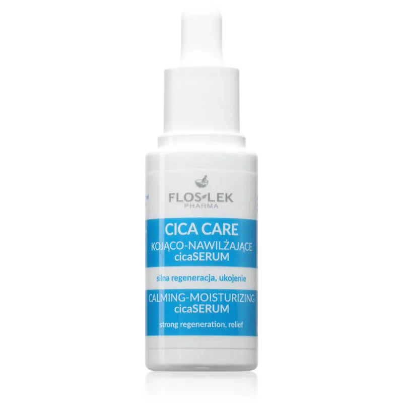 FlosLek Pharma Cica Care Calming-Moisturizing CicaSerum καταπραϋντικός ορός για ξηρό και ερεθισμένο δέρμα 30 ml