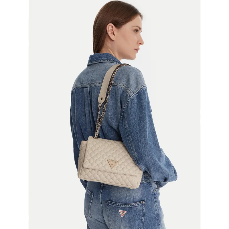 Τσάντα Guess HWEQG9 54121 Εκρού