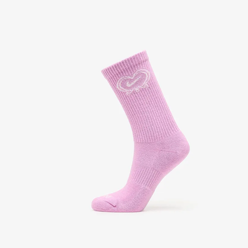 Nike Everyday Plus Cushioned Crew Socks 1-Pack Lt Magenta/ Sail XL