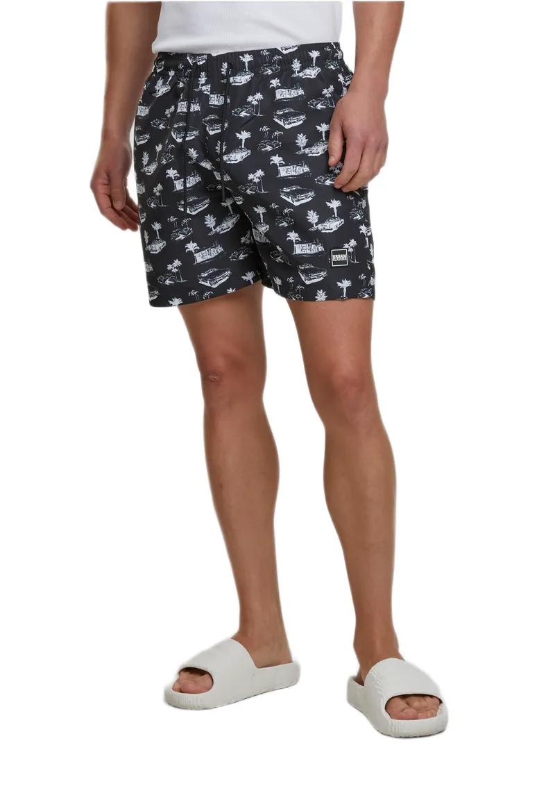 PatternιSwim Shorts Urban Classics TB2679-00826 black/white
