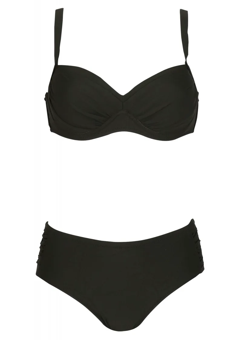 Γυναικείο set μαγιό με επένδυση bikini φαρδιά γραμμή. Καλύπτει C & D cup ΛΑΔΙ