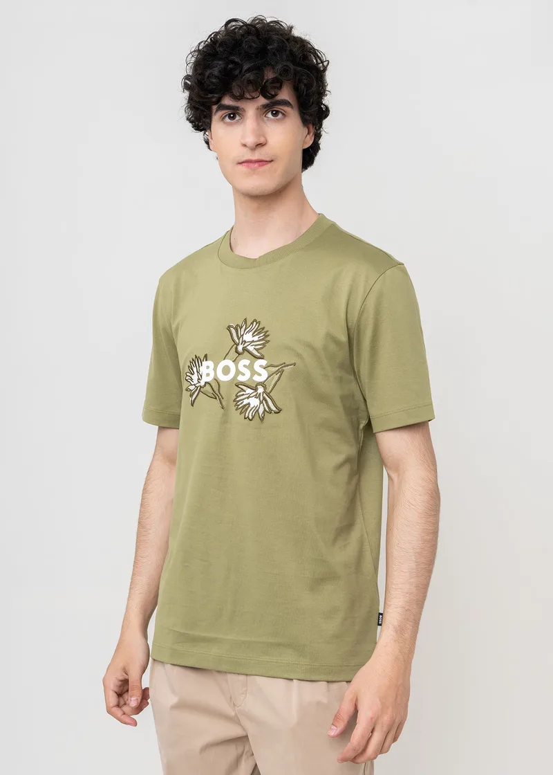 BOSS Κοντομάνικη T-shirt της σειράς Thompson 121 - 50536796 311 Medium Green
