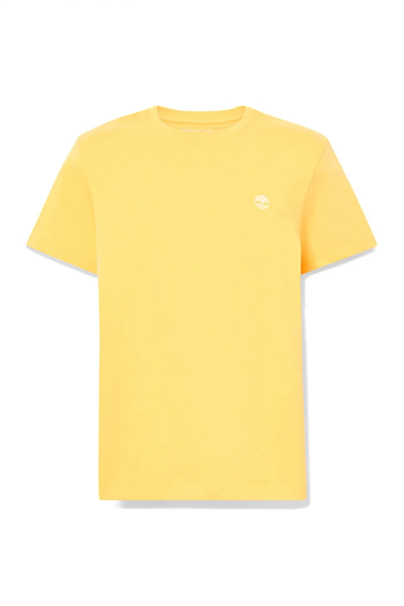 TIMBERLAND T-SHIRT CREW NECK DUN-RIVER SLIM FIT ΚΡΟΚΙ