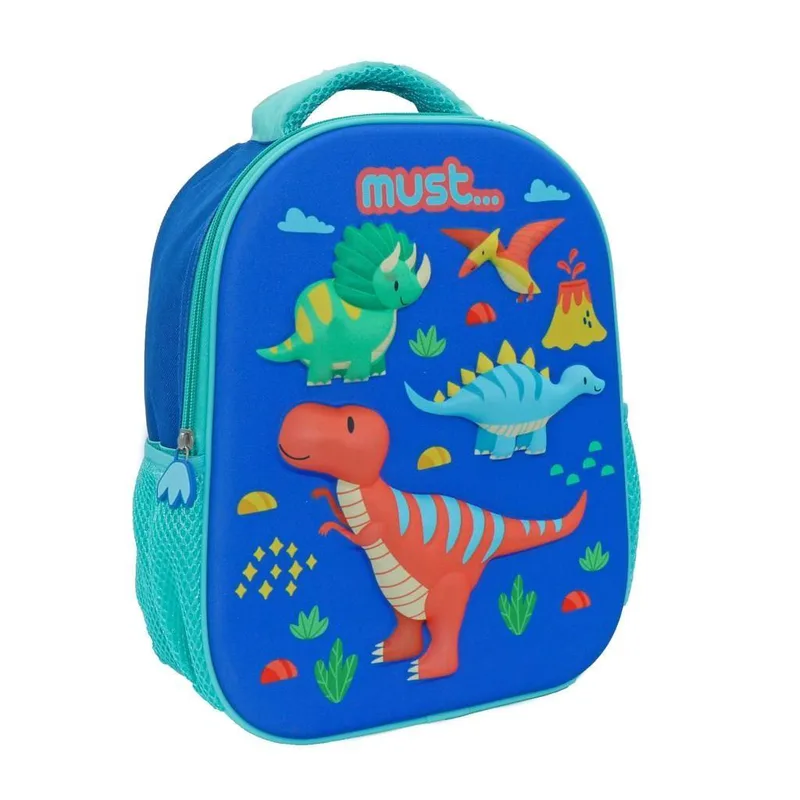 ΣΧΟΛΙΚΗ ΤΣΑΝΤΑ ΠΛΑΤΗΣ ΝΗΠΙΟΥ MUST 3D EVA DINO 1 ΘΗΚΗ