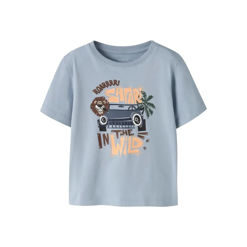 Μπλούζα μακό αγόρι name it-13256237-Blue Fog