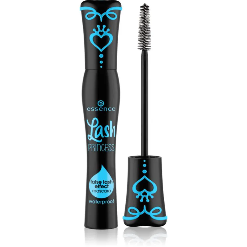 essence Lash PRINCESS Μάσκαρα για αποτέλεσμα ψεύτικων βλεφαρίδων αδιάβροχο απόχρωση Black 12 ml