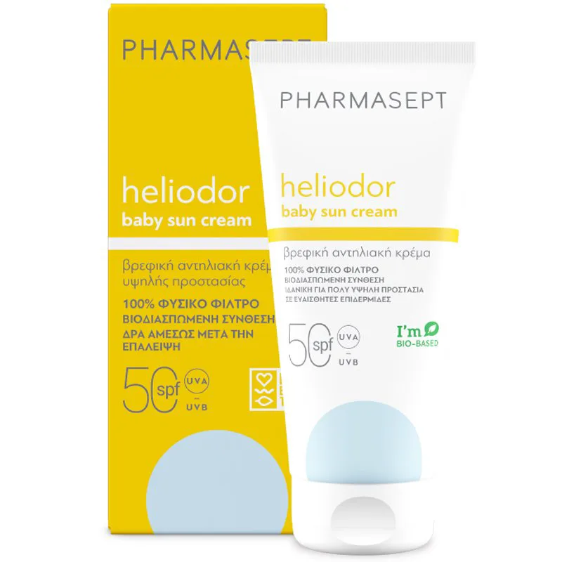 Pharmasept Heliodor Baby Sun Cream Spf50 Βρεφική Αντηλιακή Κρέμα Υψηλής Προστασίας 100ml