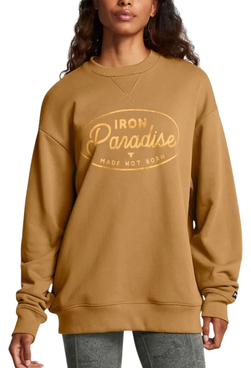 Μπλούζα Μακρυμάνικη Under Armour Pjt Rck W HWT Crew Tools 1386444-707 Γυναικείο