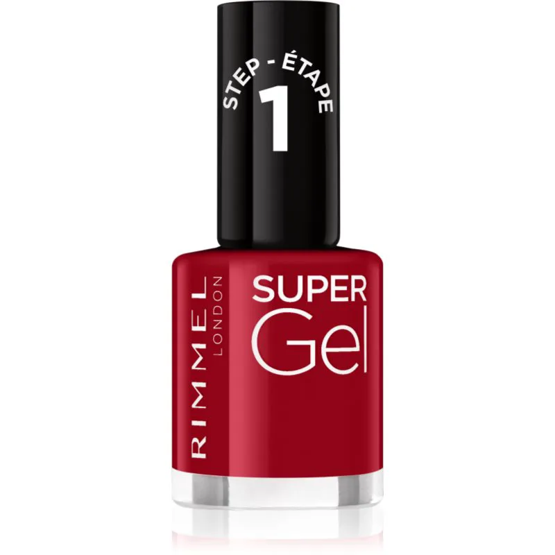 Rimmel Super Gel τζελ βερνίκι νυχιών χωρίς τη χρήση των UV/LED λαμπτήρων απόχρωση 056 Sexy Santa 12 ml