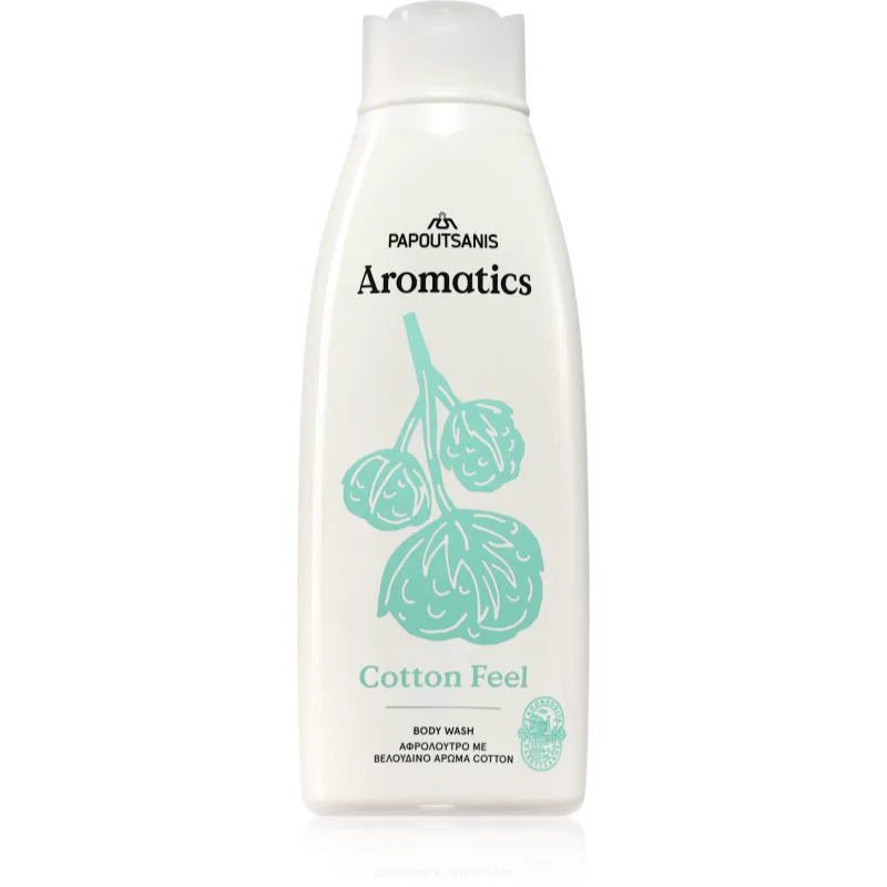 PAPOUTSANIS Aromatics Cotton Feel απαλό τζελ για ντους 650 ml