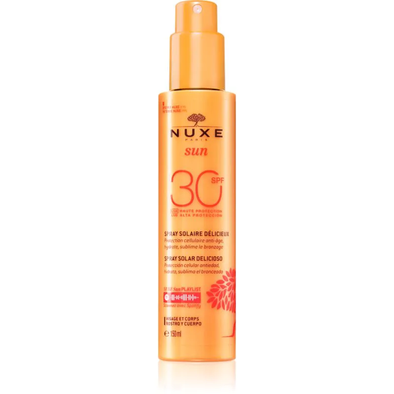 Nuxe Sun Delicious Solar Spray αντηλιακό σπρέι Για πρόσωπο και σώμα SPF 30 150 ml