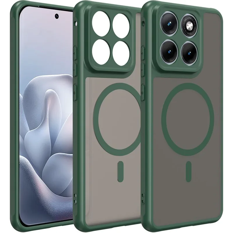 Θήκη Motorola Edge 70 Fusion Techsuit HaloFrost II MagSafe Σκληρή Ημιδιάφανη με MagSafe - Green (5949419367425)