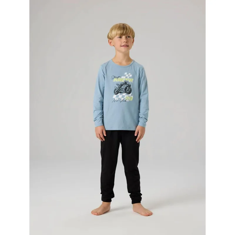 Πιτζάμα μακό αγόρι name it-13254417-Dusty Blue