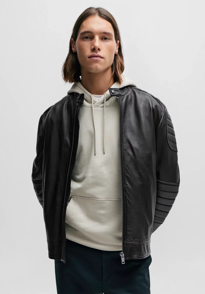 BOSS Δερμάτινο Jacket της σειράς Jolur - 50504104 001 Black