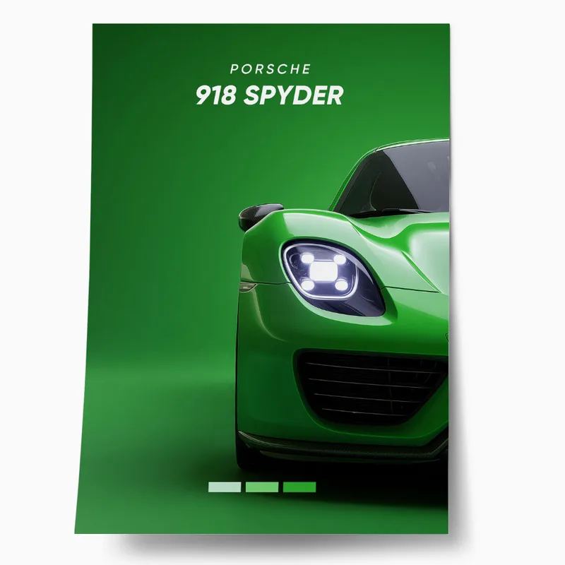 Πόστερ PORSCHE 918 SPYDER