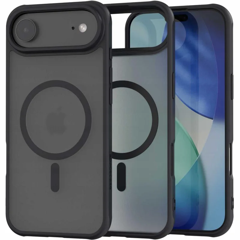 Θήκη iPhone Air Spacecase Hybrid MagSafe Σκληρή Ημιδιάφανη με MagSafe - Black (5905719131265)