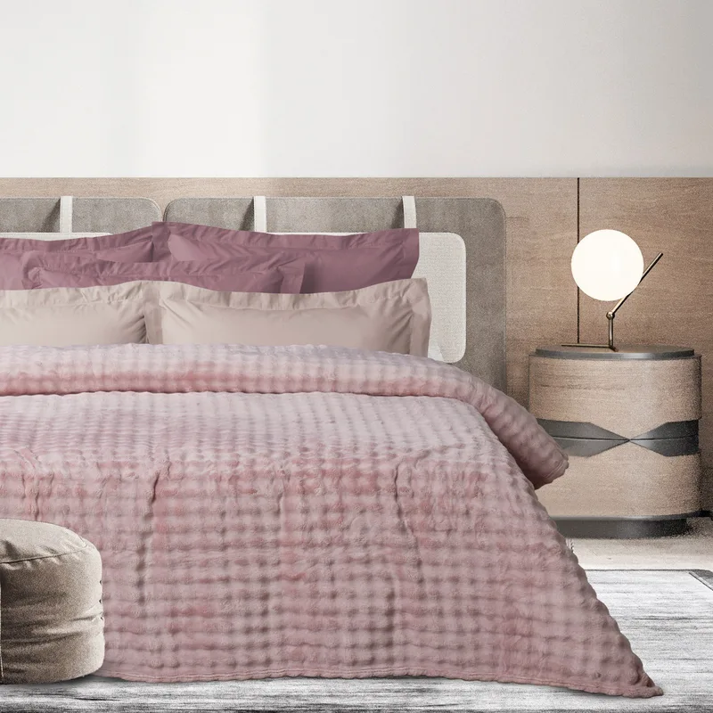 Κουβέρτα Fleece Υπέρδιπλη Das Home 1372 Dusty Lilac 220x240