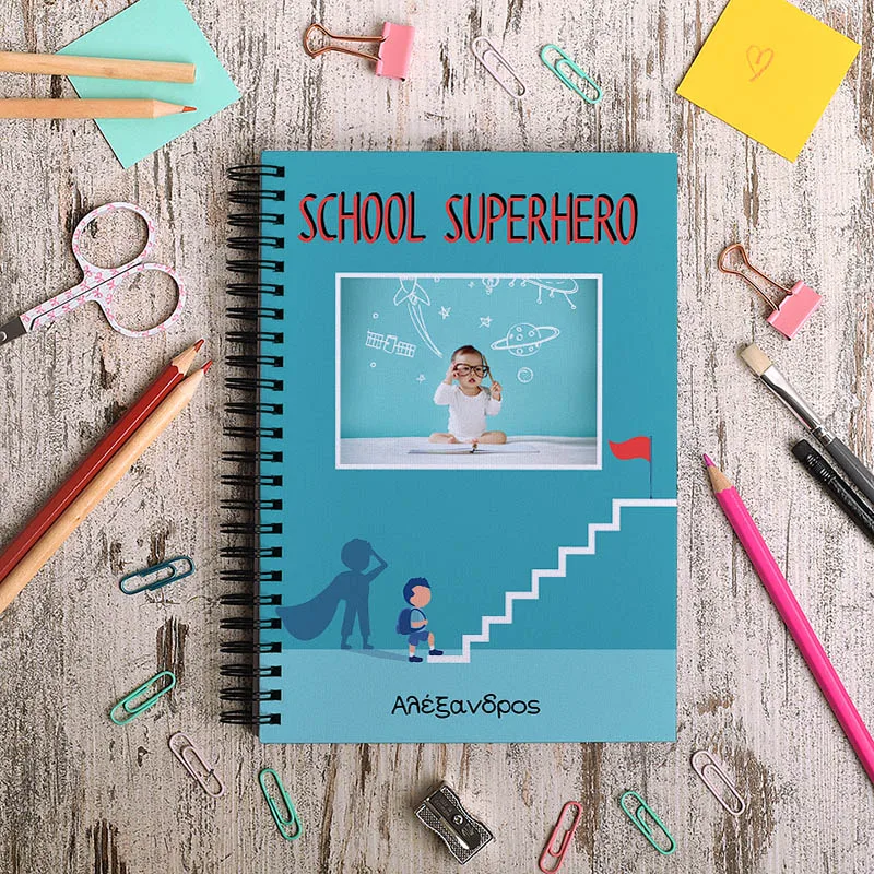 School Superhero - Σημειωματάριο - A4 (21X29.7)