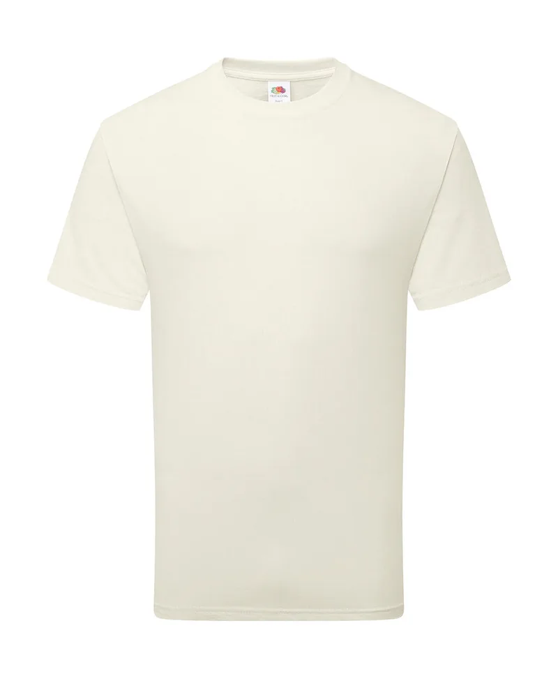 Pure Cotton T-Shirt Fruit of the Loom 061362 Natural