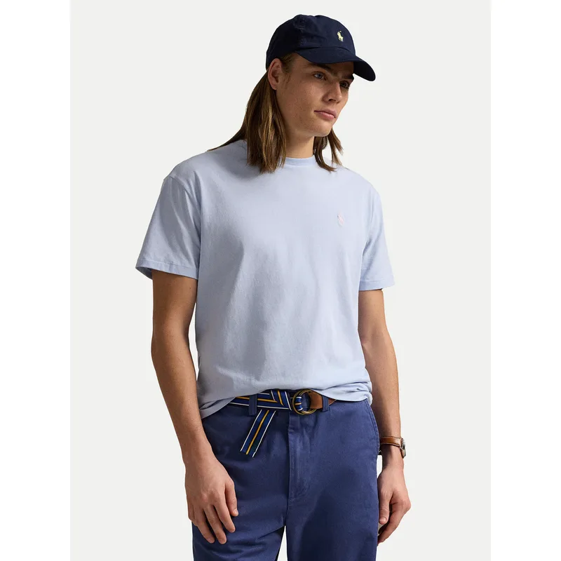 Polo Ralph Lauren T-Shirt 710671438418 Γαλάζιο Slim Fit