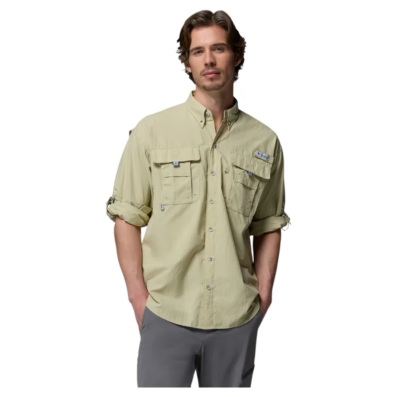 Columbia Ανδρικό Πουκάμισο Bahama™ II Long Sleeve Shirt 1011621-385 Μπεζ