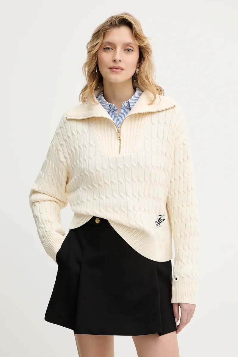 Tommy Hilfiger Βαμβακερό πουλόβερ Tommy Hilfiger