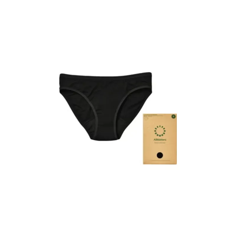 Allmatters Black Bikini Periodic Underwear, S