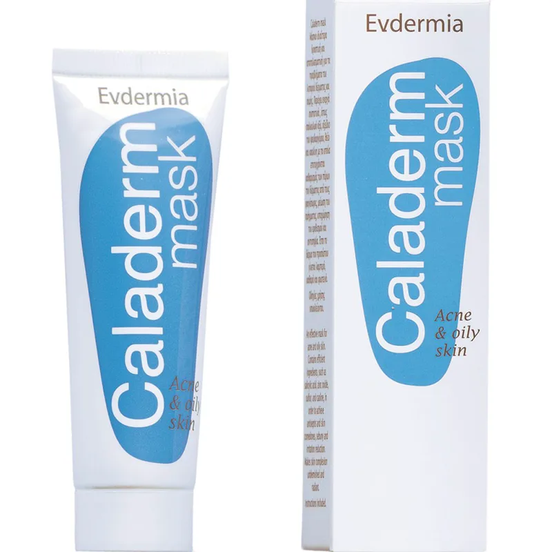 Evdermia Caladerm Mask for Acne & Oily Skin Μάσκα Προσώπου για Λιπαρά Δέρματα με Τάση Ακμής 30ml