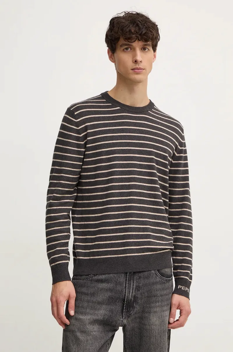 Πουλόβερ με προσθήκη μαλλιού Pepe Jeans NEW ANDRE STRIPES