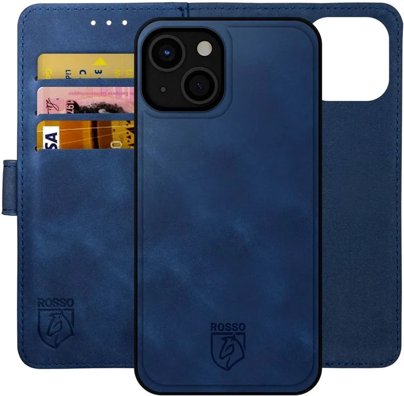 Κόκκινο Element 2 in 1 - PU Θήκη Πορτοφόλι Apple iPhone 15 - Blue (8719246401466)