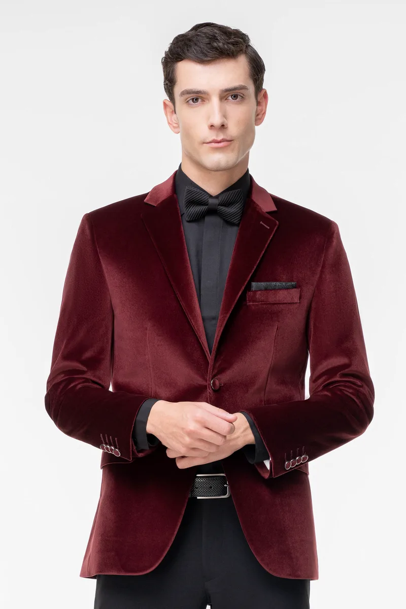 Fragosto Σακάκι της σειράς Velvet - FRB23 8604 2 Paris Bordo