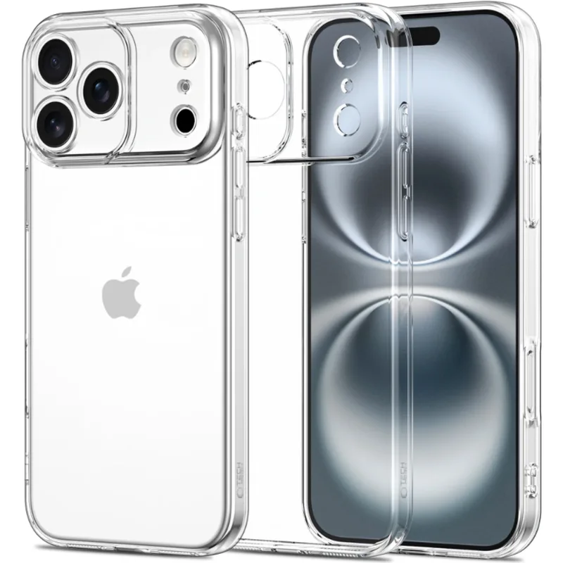 Θήκη iPhone 17 Pro Max Tech-Protect FlexAir Διάφανη Σιλικόνης - Clear (5906302319404)