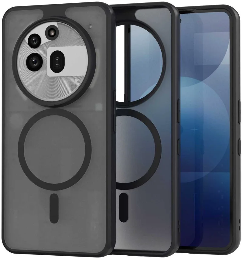 Θήκη Nothing Phone 3a Pro Spacecase Hybrid MagSafe Σκληρή Ημιδιάφανη με MagSafe - Black (5905719119096)