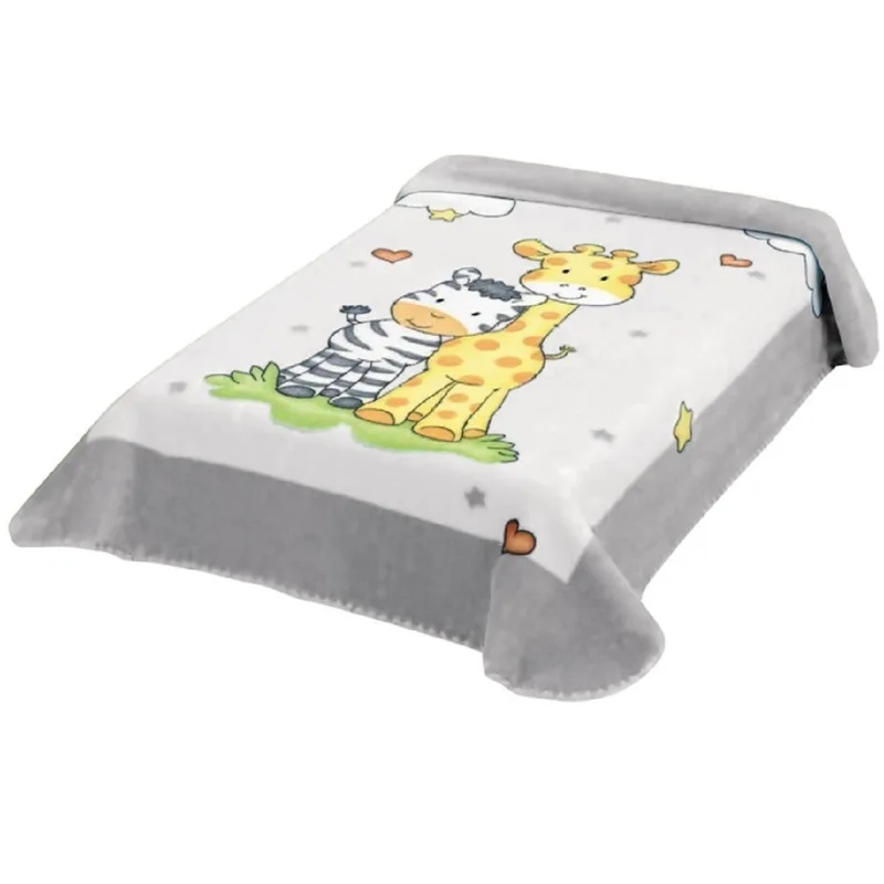 Κουβέρτα Ισπανίας Κουνιας 110X140 Belpla Ster 637 Grey