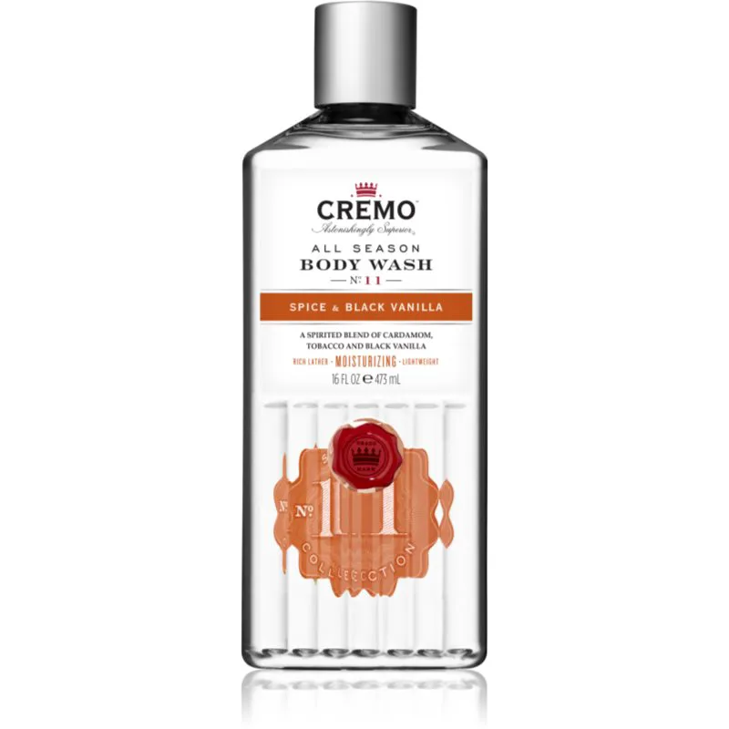 Cremo Spice & Black Vanilla Body Wash τζελ για ντους για άντρες 473 ml