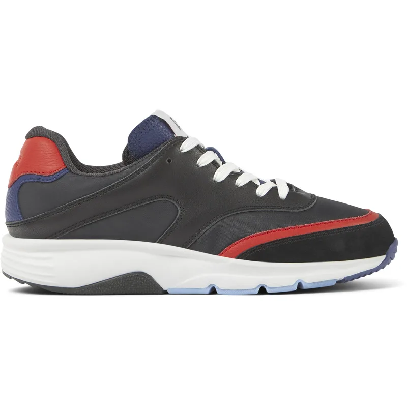 CAMPER Drift - Sneakers Για Γυναικεία - Μαύρο,Κόκκινο,Μπλε, Μέγεθος 35, Cotton fabric/Smooth leather