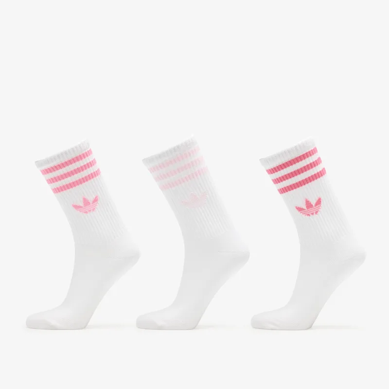 adidas 3-Stripes Crew Socks 3-Pack Bliss Ροζ/ Clear Ροζ/ Ροζ Fusion M