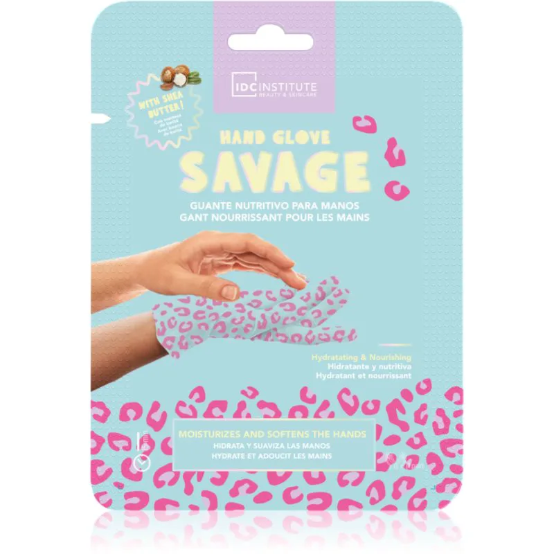 IDC Institute Hand Glove Savage ενυδατική μάσκα για τα χέρια 1 τμχ