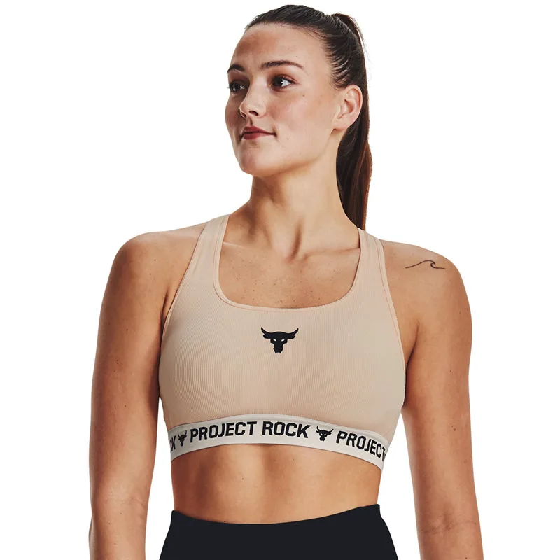 Σουτιέν Under Armour Project Rock Crsbck Bra Tg Πορτοκαλί S